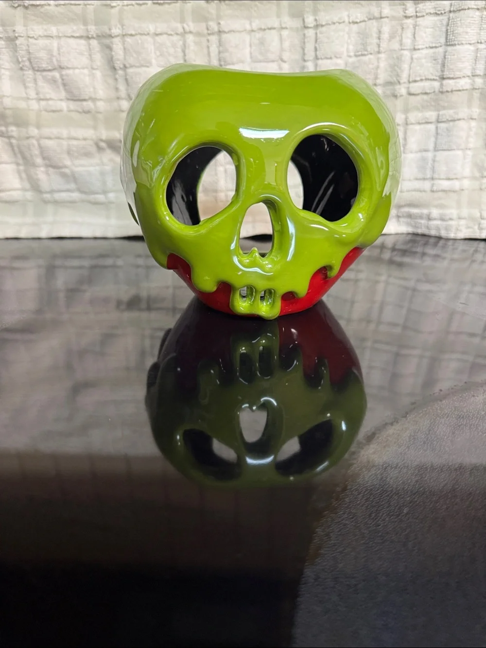 2019 Disney Snow White Poison Apple JUST ONE BITE Halloween Candle Holder NoLid